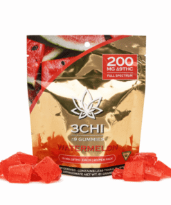 Compare 3Chi Delta 9 THC Gummies – Watermelon (200 mg Total Delta 9 THC)
