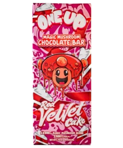Red Velvet Cake Mushroom Chocolate Bar