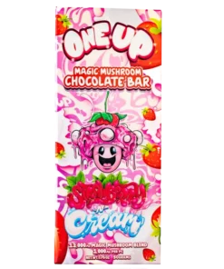 Strawberry and Cream Mushroom Chocolate Bar